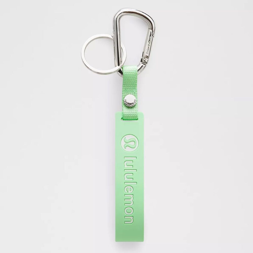 NWT SILICONE KEYCHAIN Citra Lime/White CTRL/WHT Lululemon OOS ONLINE! Non-slip